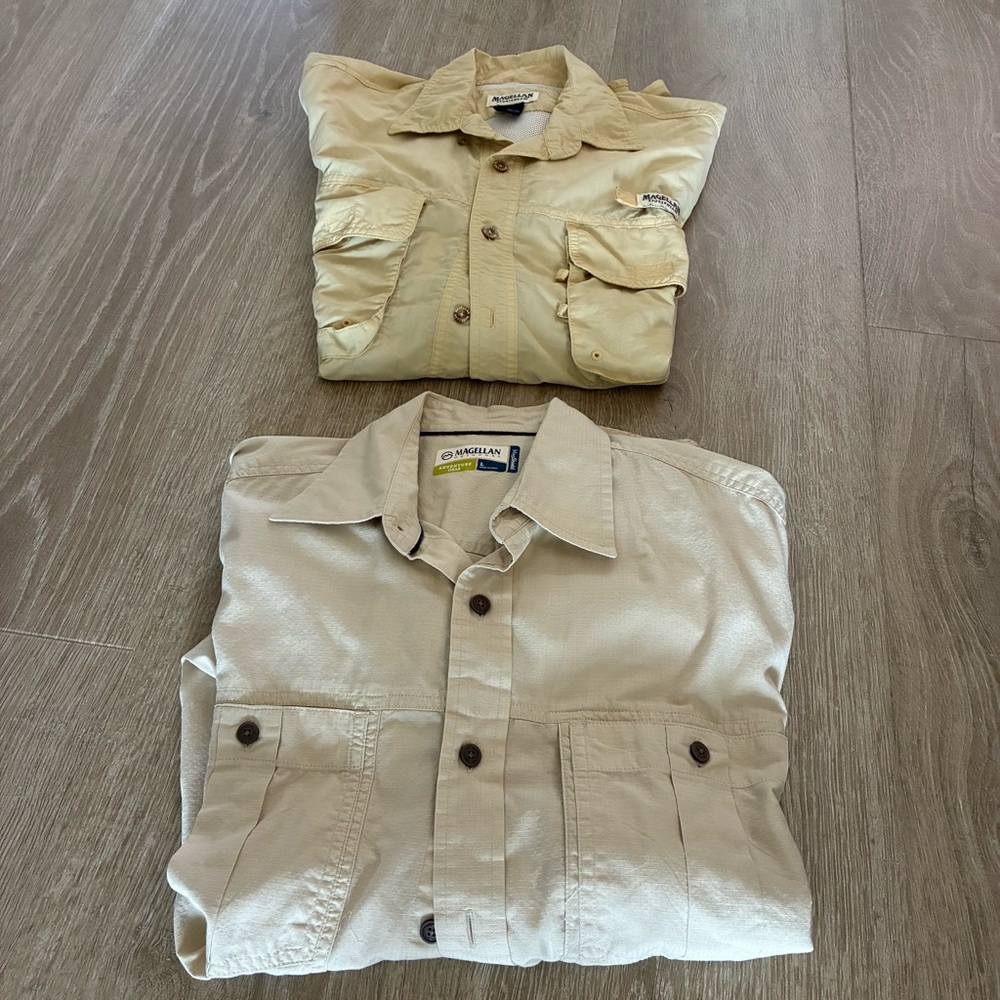 MAGELLAN- BUNDLE -2 Magellan Men’s  Button-Up Shirts (size:L)